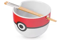Silver Buffalo Pokemon Pokeball Ceramic Bowl Silver Buffalo Pokemon Pokeball Ceramic Bowl