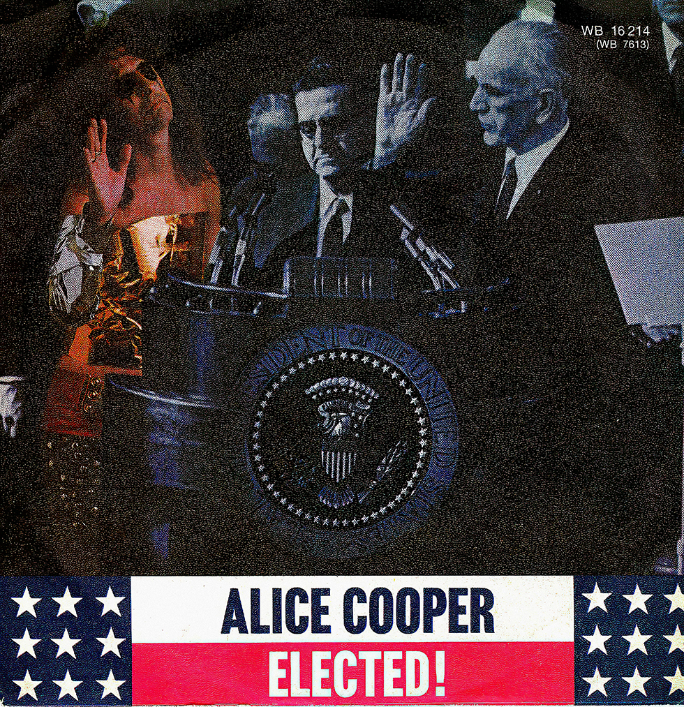 2H5HYKM Vintage single record cover - Cooper, Alice - Elected - D - 1972