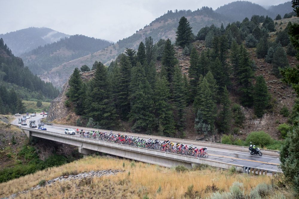Big views and cloudy skies for todays race.