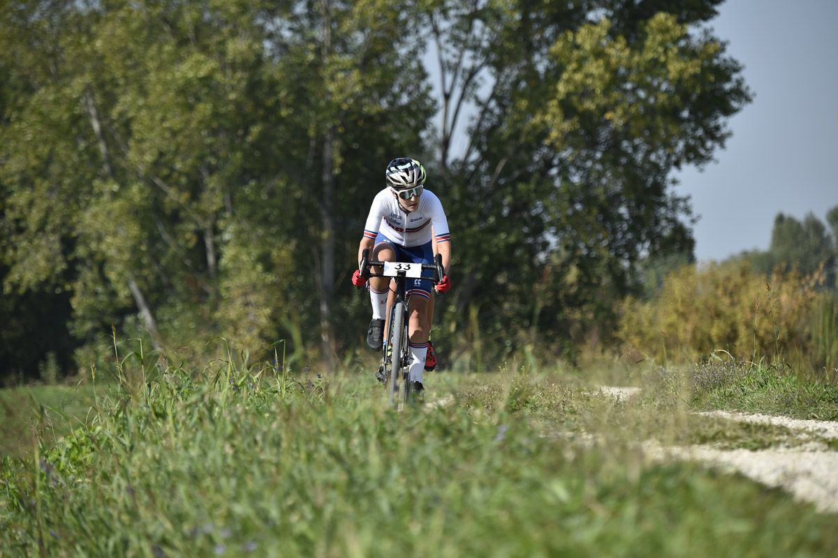 Gravel World Championships 2022 - Women Elite - 1st Edition - Vicenza - Cittadella 140 km - 08/10/2022 - Tiffany Cromwell (GBR) - photo Tommaso Pelagalli/SprintCyclingAgency&Acirc;&copy;2022