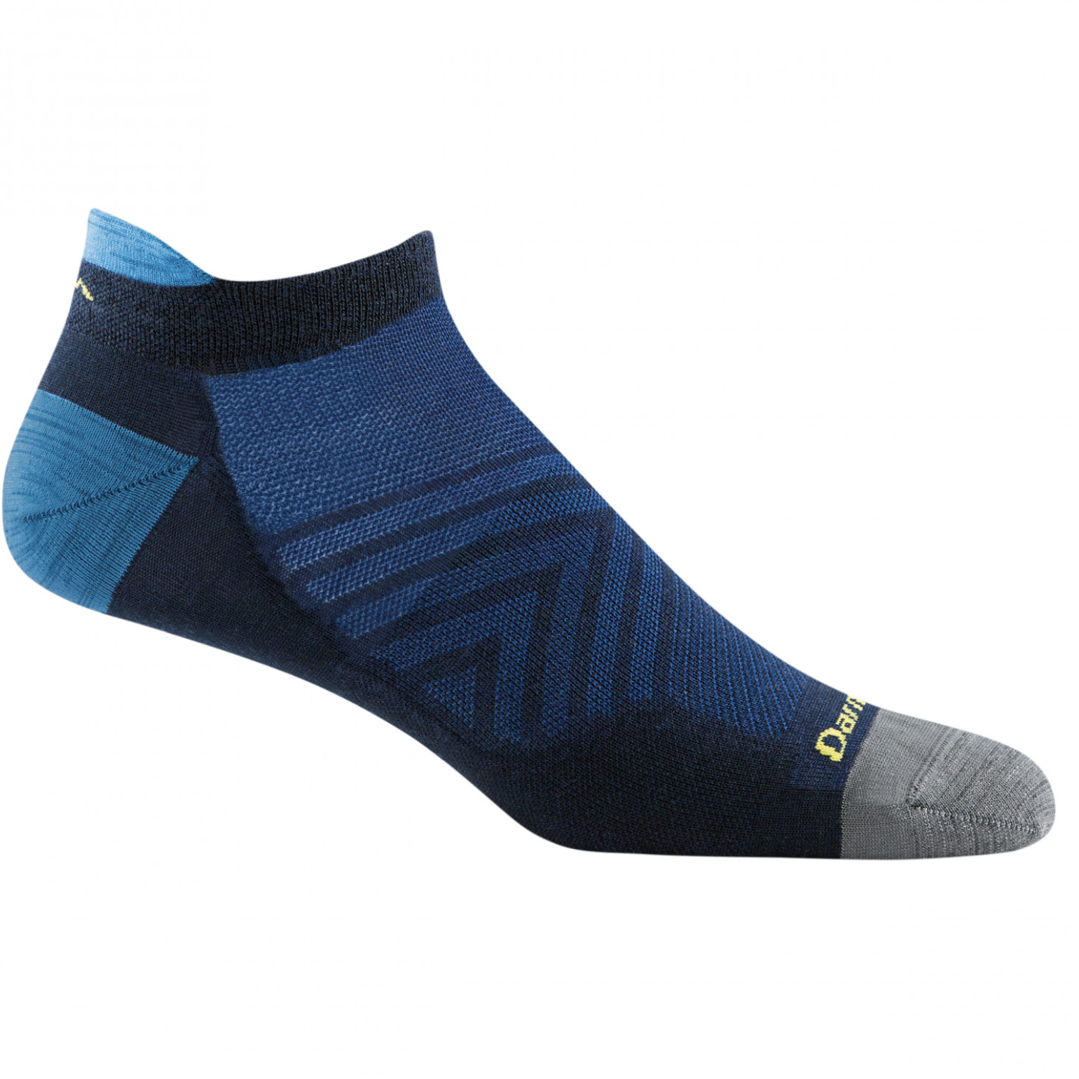 Studio shot of the Darn Tough No Show Tab Ultra-Lightweight Running socks
