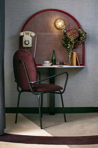 La Planque hotel guestroom, Paris, France