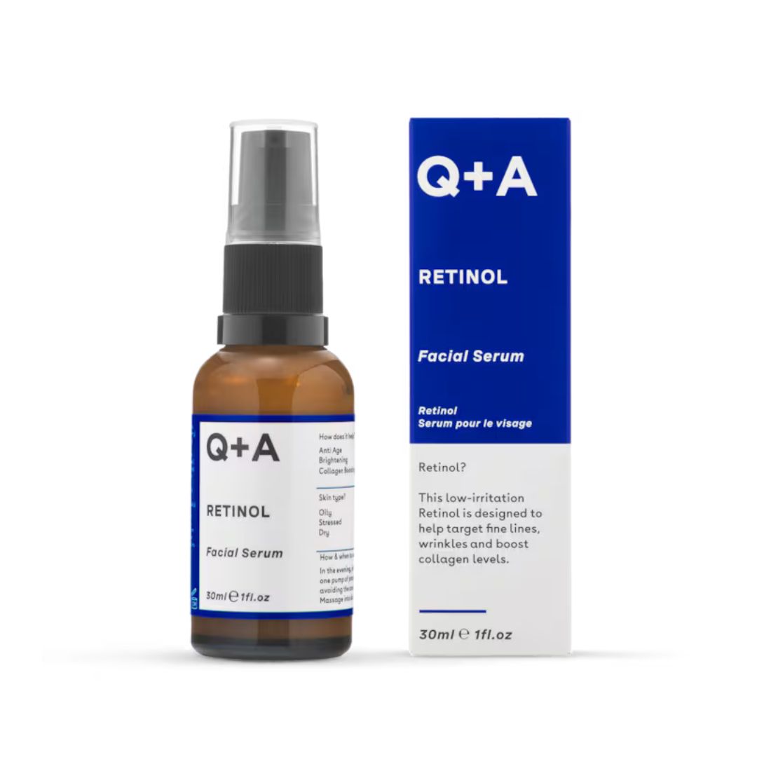 a packshot of Q+A retinol serum