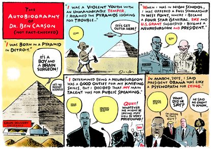 Political cartoon U.S. Ben Carson 2016