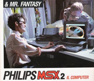 A magazine ad for a Philips MSX2. And Mr. Fantasy.