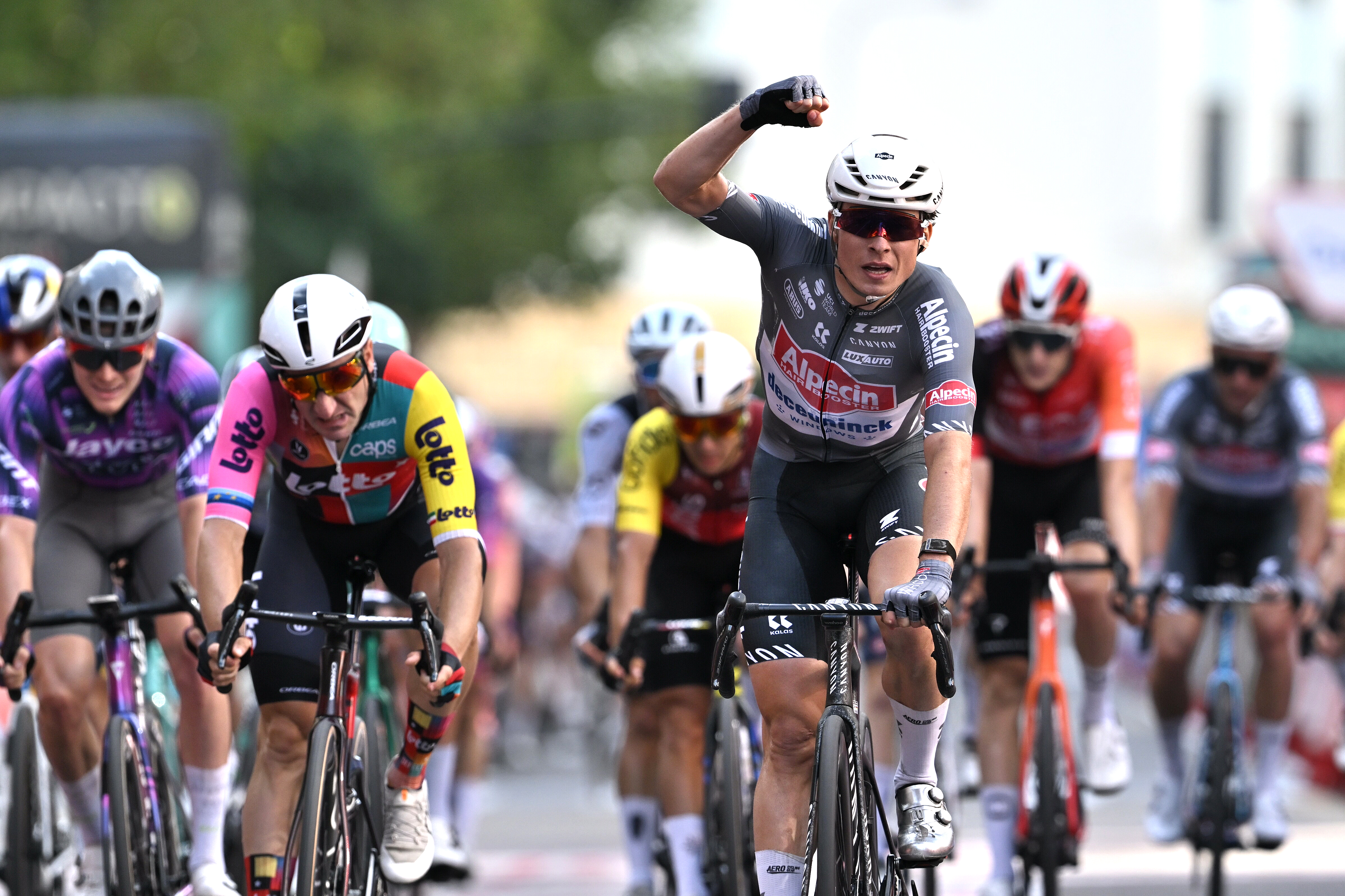 Jasper Philipsen wins stage eight of the Vuelta a Espana 2025