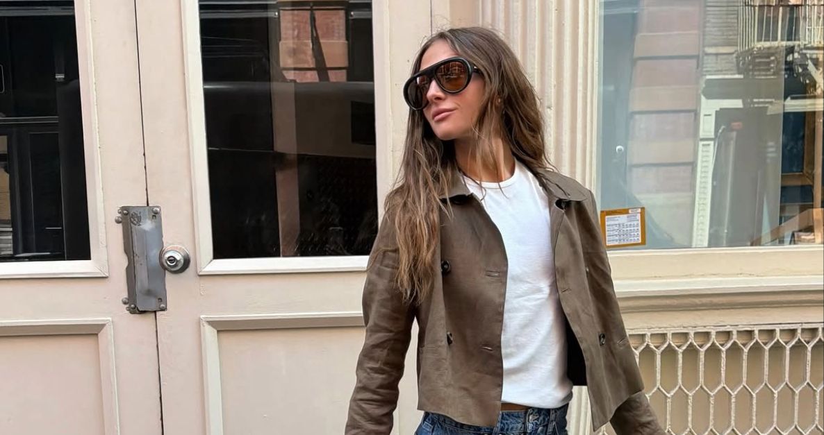 Not Boring: The Statement Denim Trend Fashion People Are Wearing With Their Sweaters This Fall