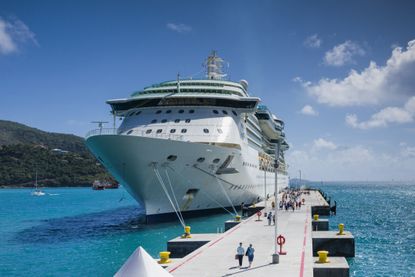 British Virgin Islands, Tortola, Road Town, Cruise Ship Dock, cruiseship