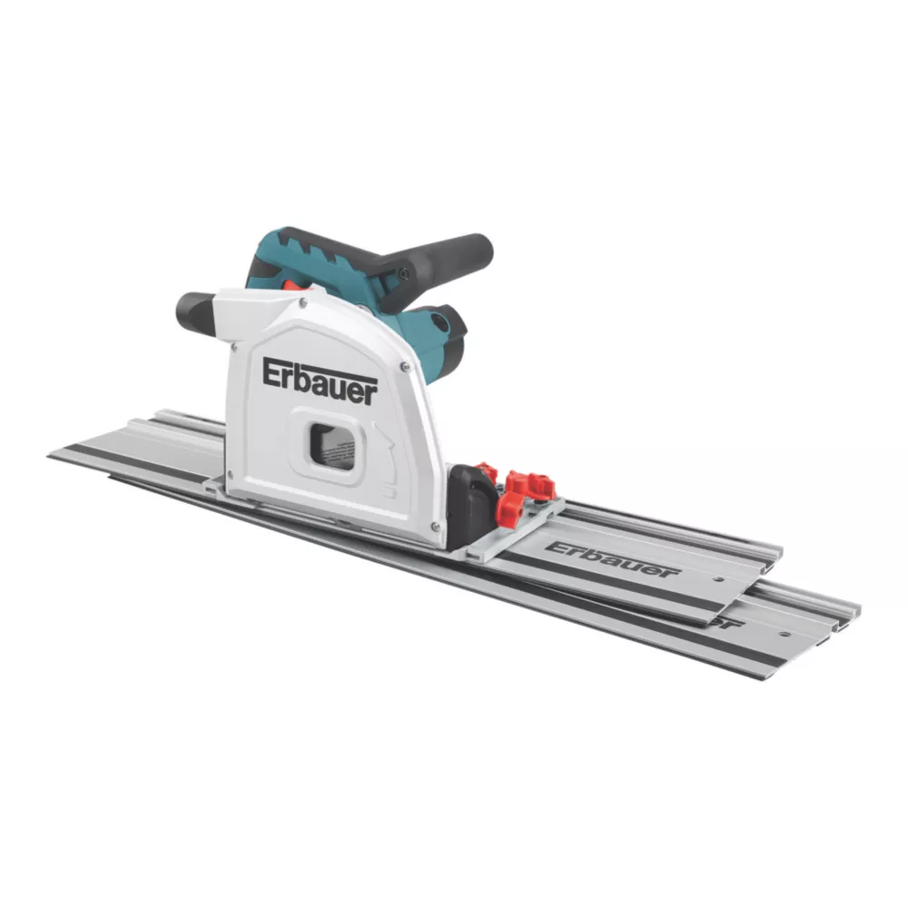 Erbauer Erb1066plg 185mm Electric Plunge Saw With 2 X Rail(s) 240v