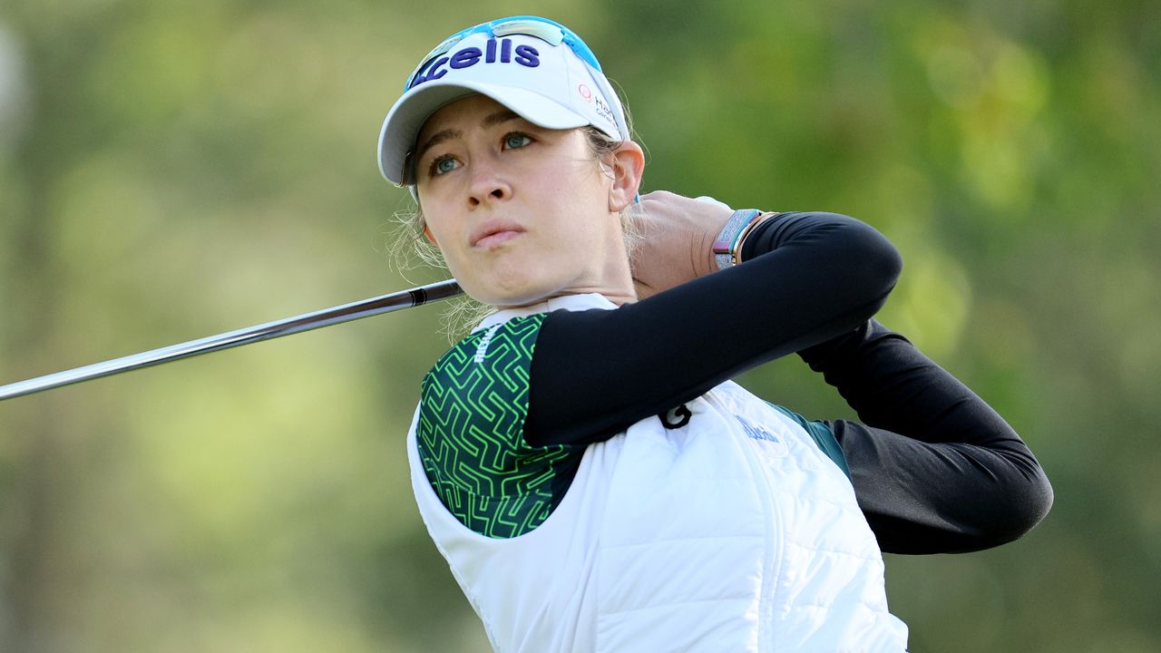 Nelly Korda during the first round of the 2022 Walmart NW Arkansas Championship