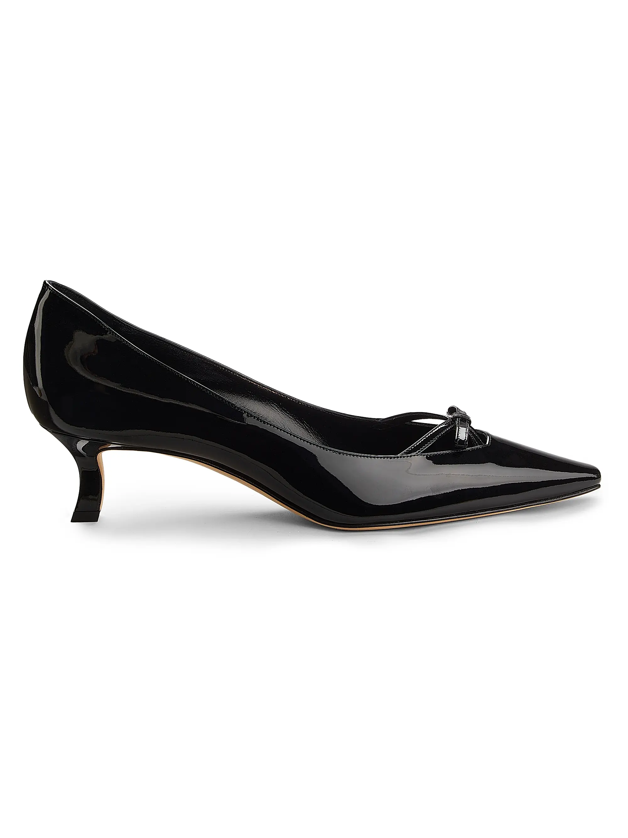 Grafa Bow Patent Leather Pumps