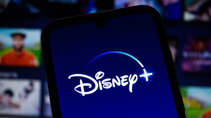 Disney Plus logo on a smartphone screen