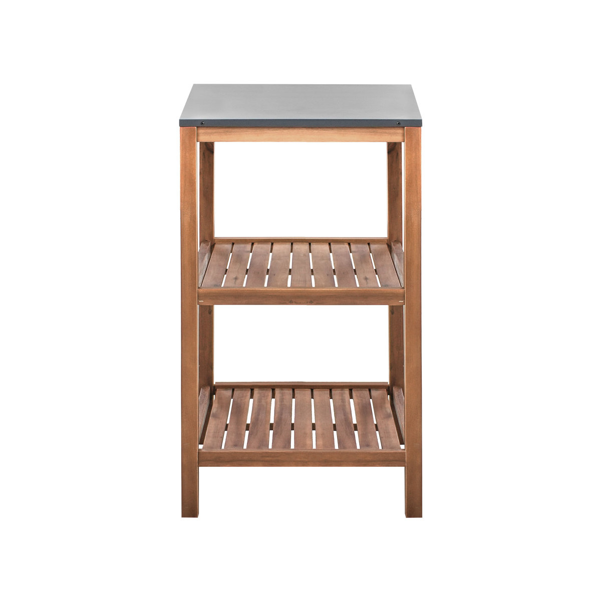 Beliani Outdoor Kitchen Island Brucoli Acacia Wood Brown | Wayfair.co.uk