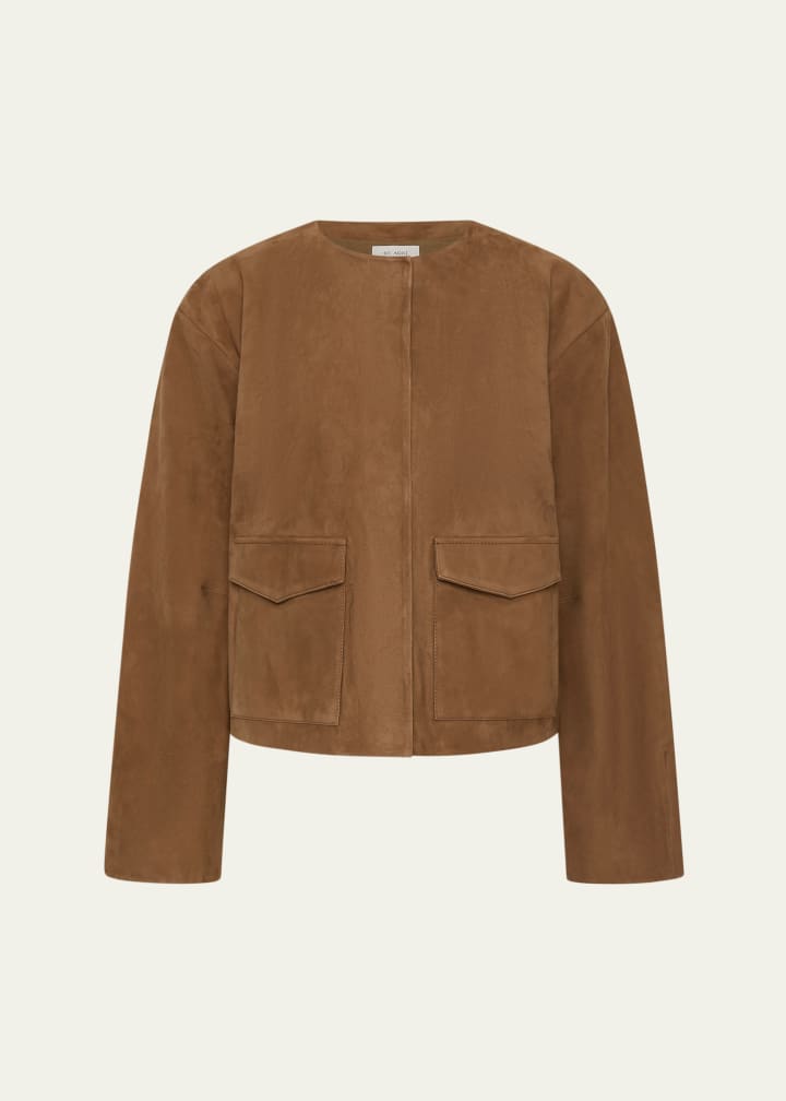 Cocoon Suede Bomber Jacket