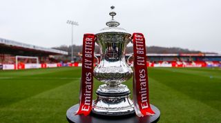 General view of the FA Cup in January 2023.