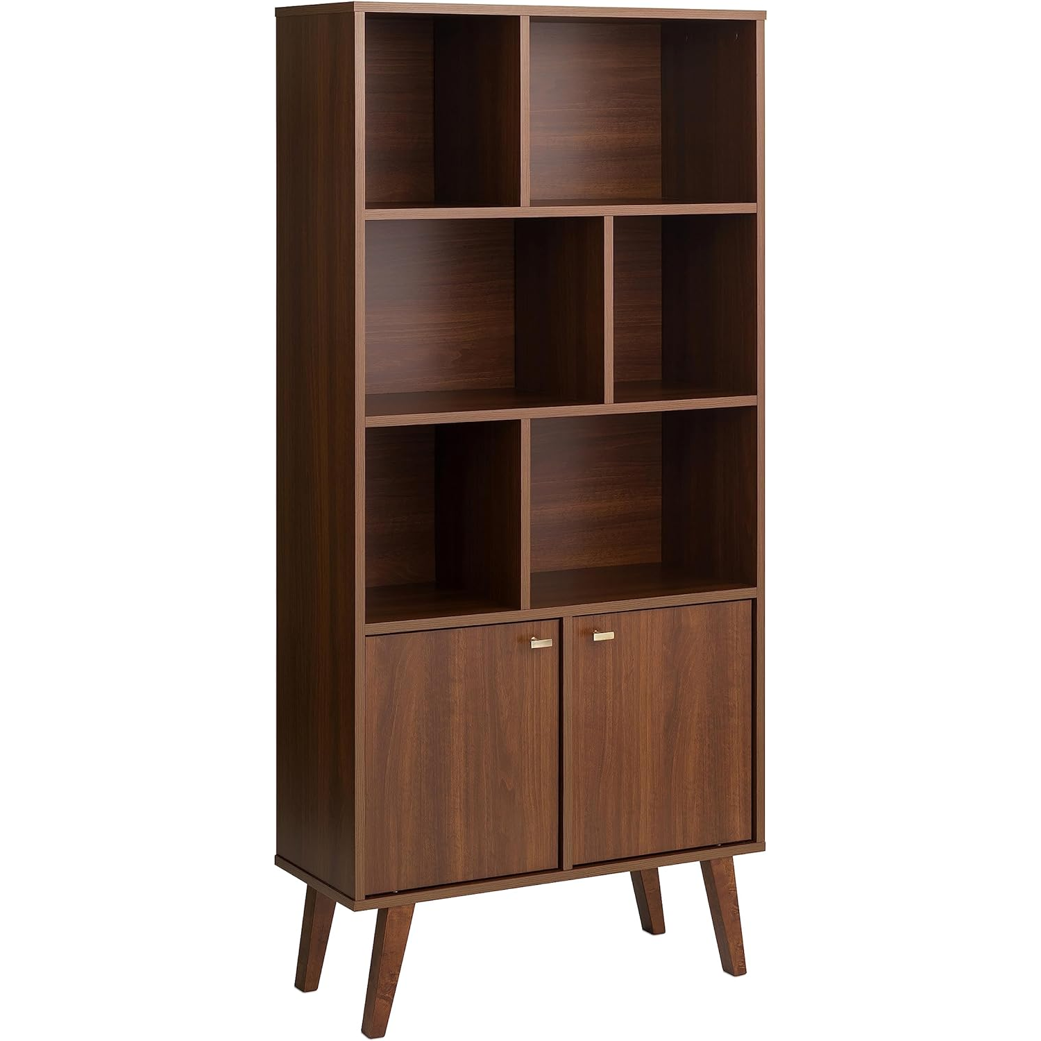 mid-century modern bookshelf