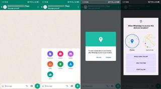 How to share your location in WhatsApp