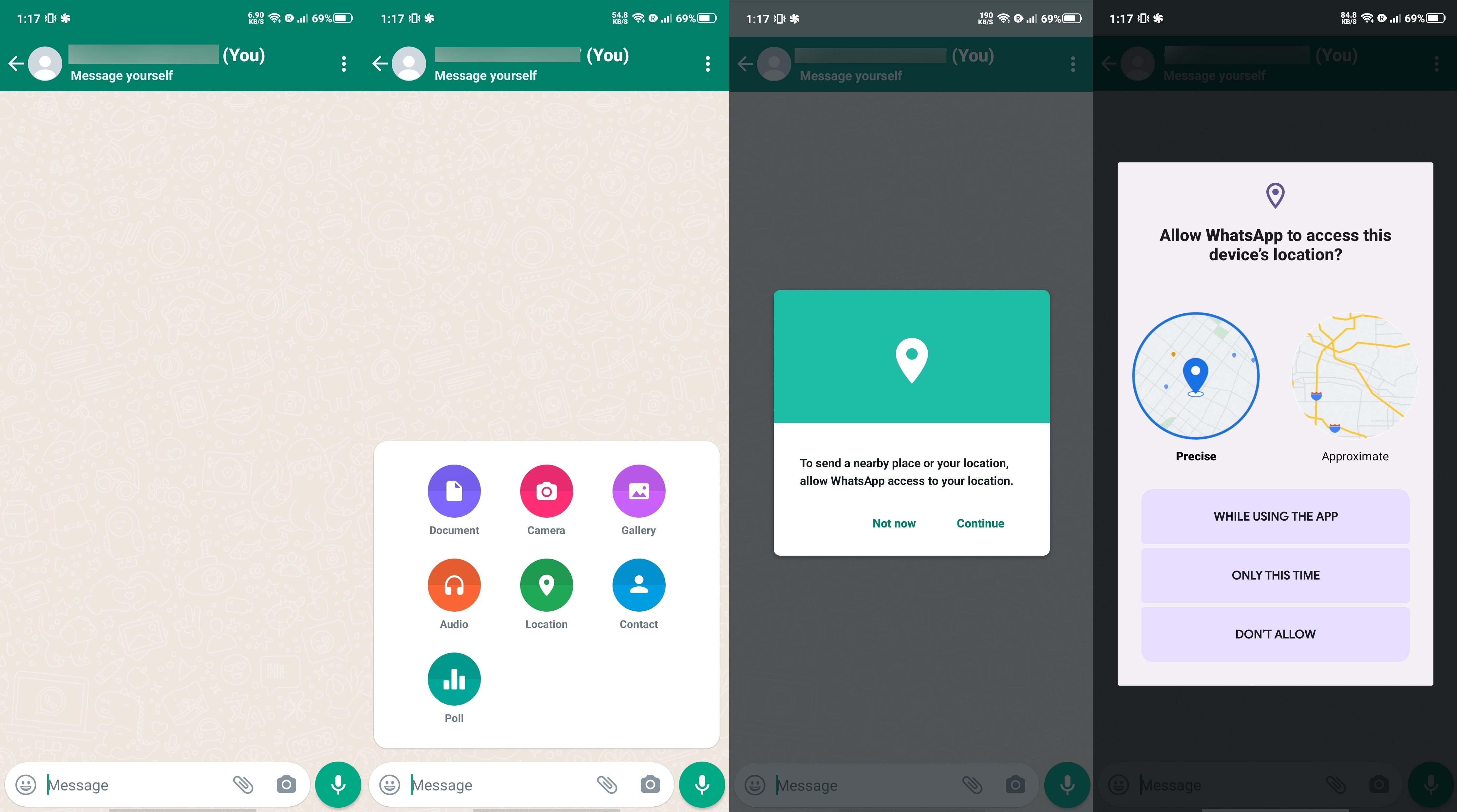 comment partager localisation whatsapp android