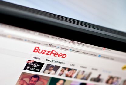 An image of Buzzfeed's homepage.