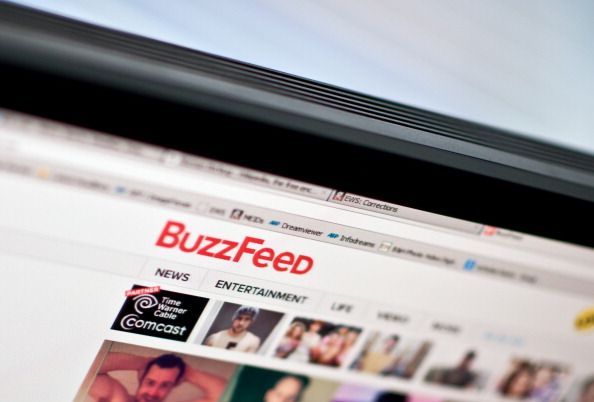 An image of Buzzfeed&amp;#039;s homepage.