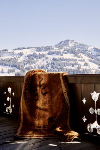 Moroccan rugs in Swiss chalet