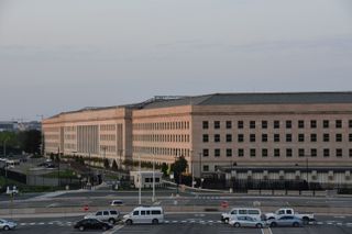 The Pentagon in Arlington County, Virginia, as seen on April 15, 2017. It is the headquarters of the United States Department of Defense.