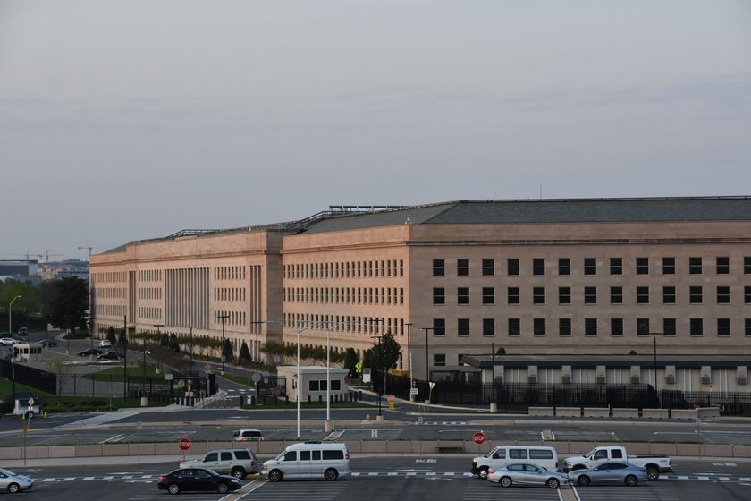 The Pentagon in Arlington County, Virginia, as seen on April 15, 2017. It is the headquarters of the United States Department of Defense.