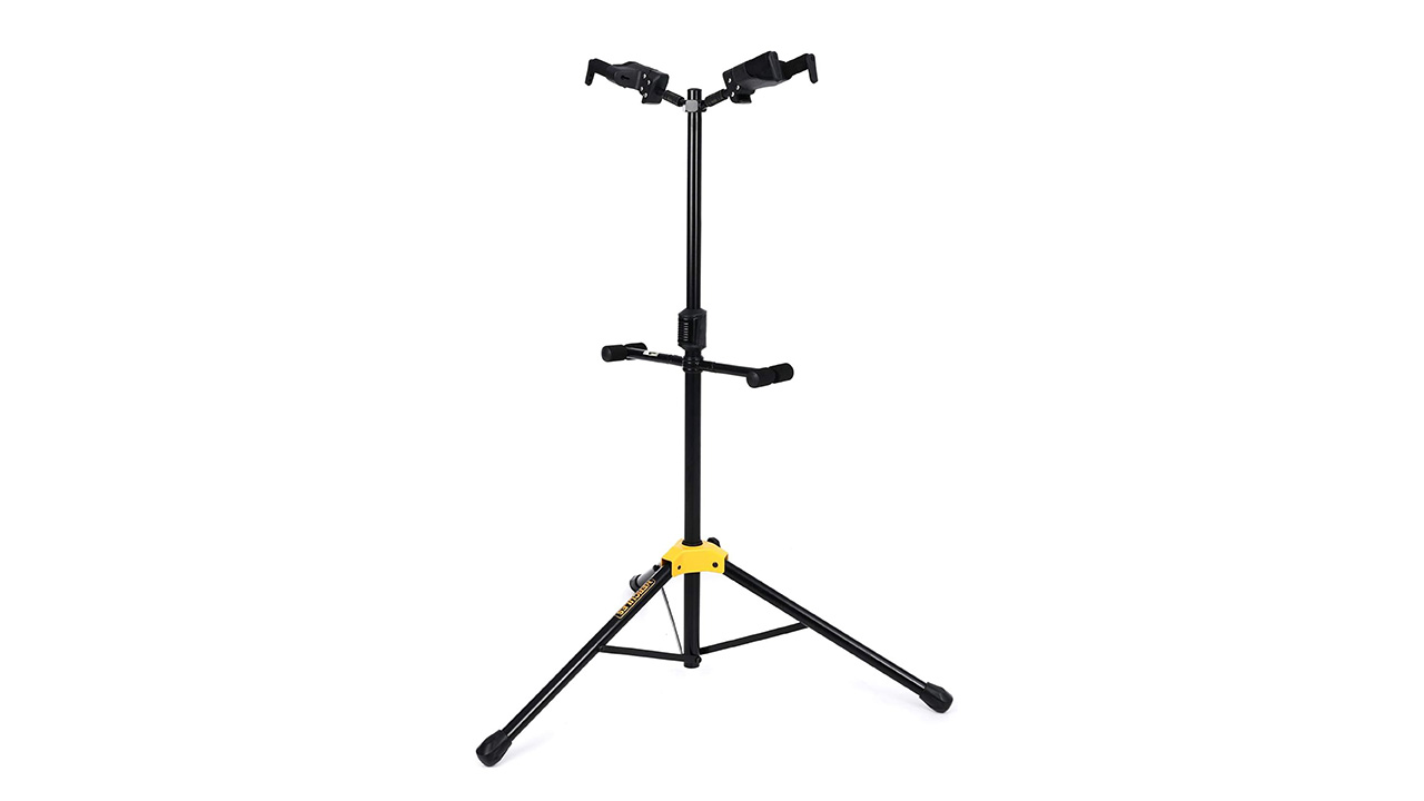 A Hercules GS422B PLUS dual guitar stand