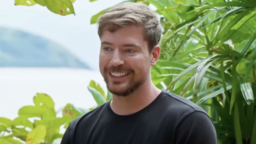 Mr Beast smiling in the Survivor 50 teaser