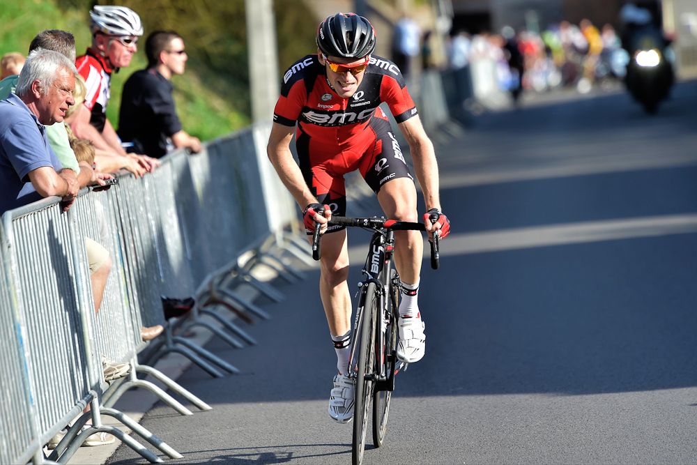 Hermans on his way to taking the Brabantse Pijl win.