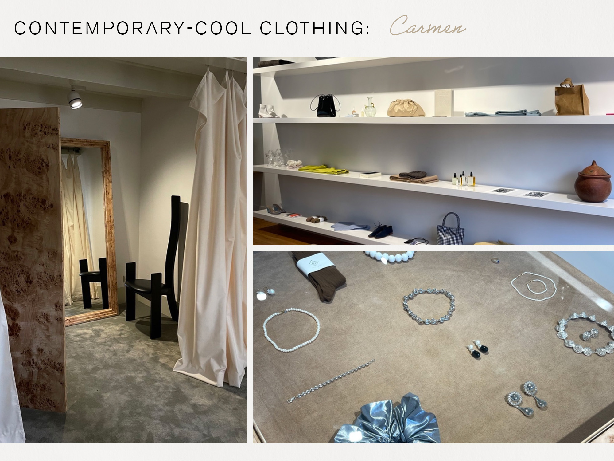 a collage of images featuring Stephanie Broek's fashion-editor travel guide to Amsterdam