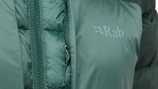 Detail of the Rab Cirrus Ultra hoodie