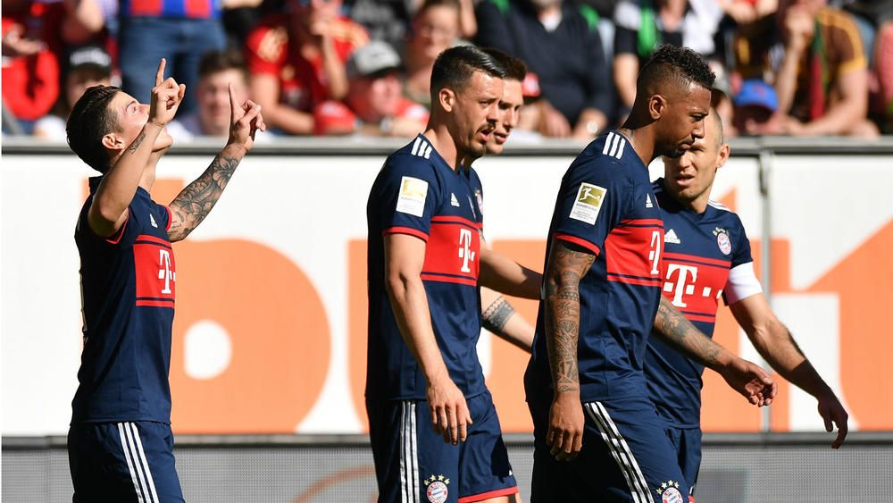 Augsburg 1 Bayern Munich 4: Heynckes' Side Cruise To Bundesliga Title ...