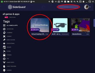 Virtual Desktop Sidequest