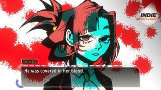 Reyes is telling Morgan her client in Of the Devil "was covered in her blood", speaking about the victim