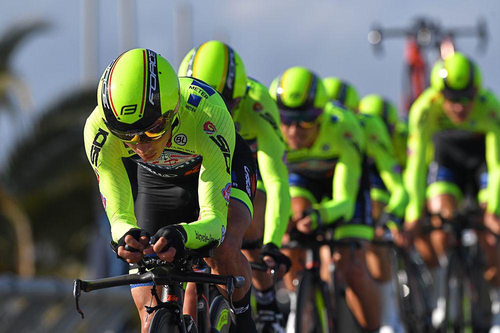 Giovanni Visconti powers the line for Neri Sottolii-Selle Italia KTM