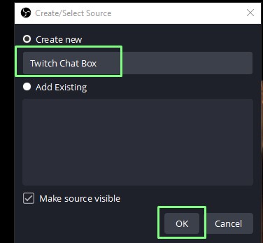 How to add chat to OBS