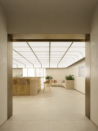minimalist architecture at cartier guest lounge in tokyo