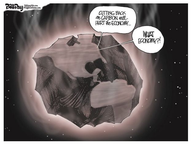 Editorial cartoon global warming