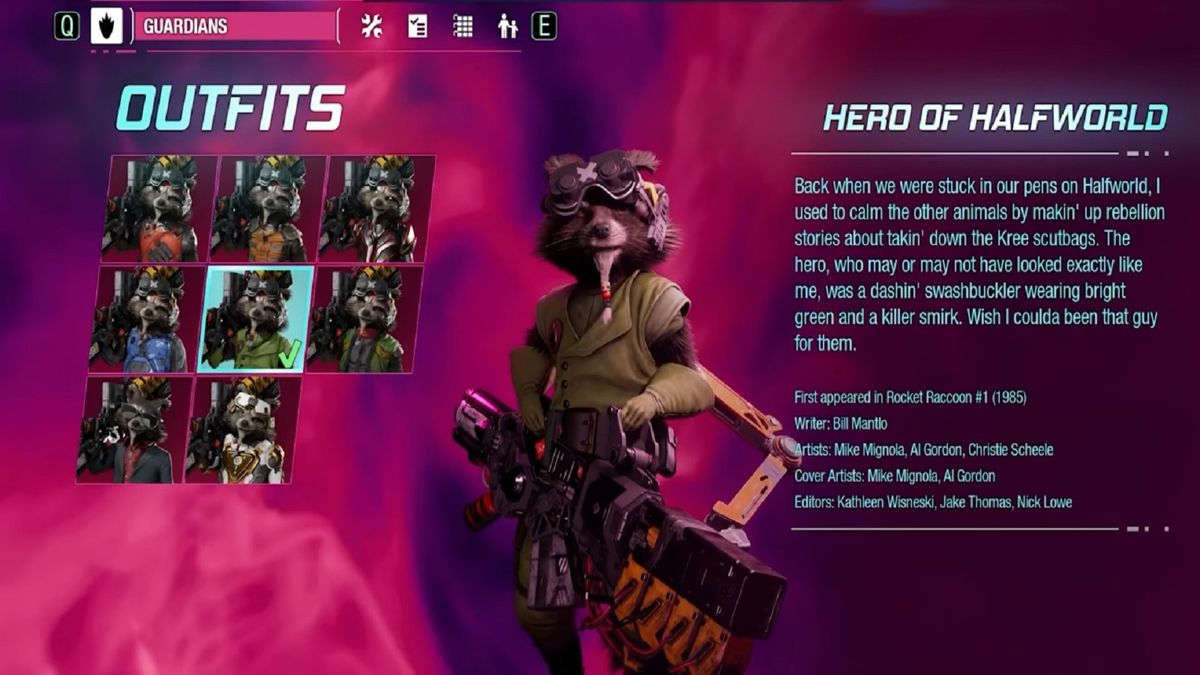 All Marvel's Guardians of the Galaxy outfits locations | PC Gamer