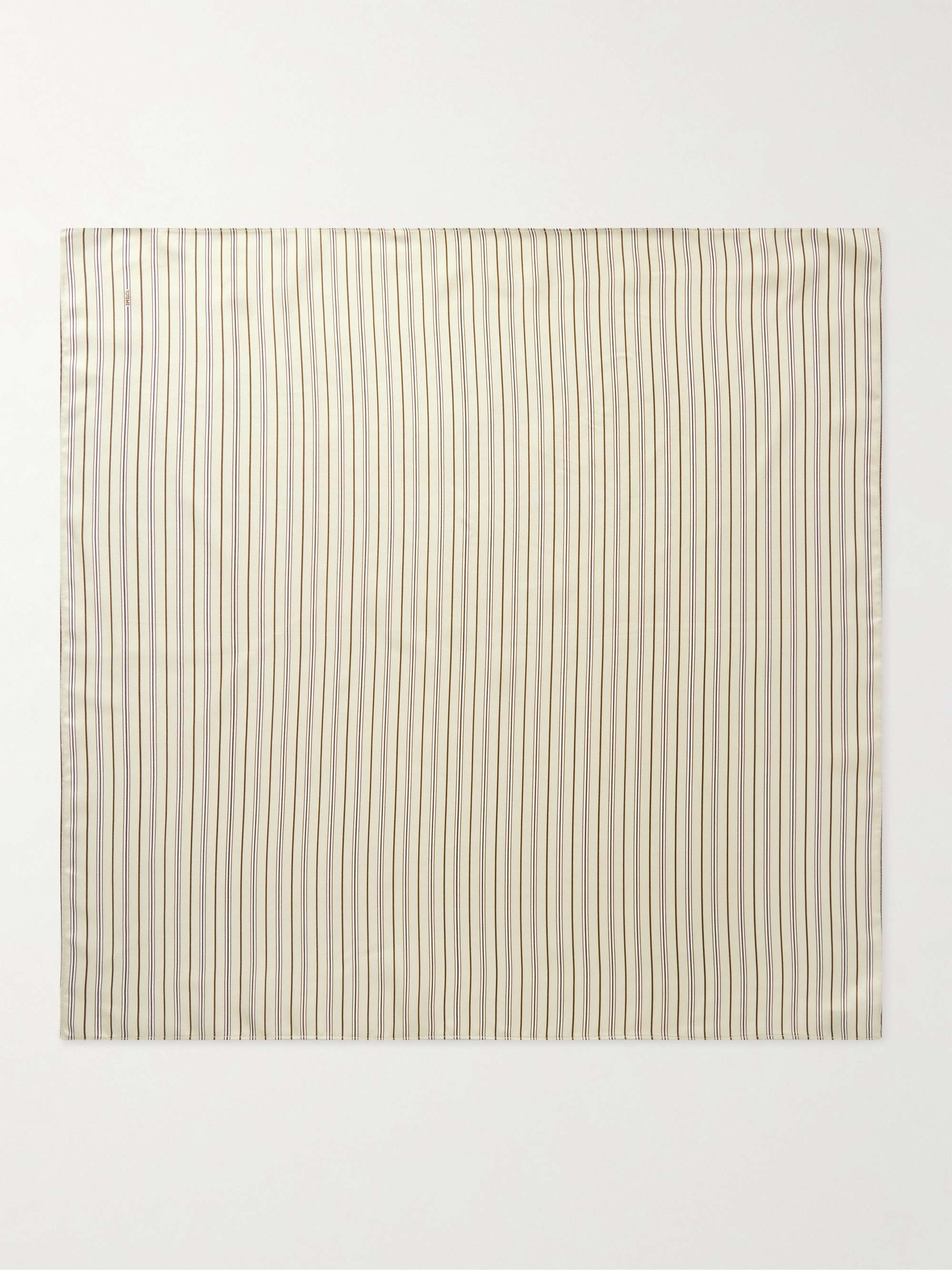 Signature Striped Silk-Twill Scarf