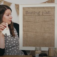 handmade wedding seating plan
