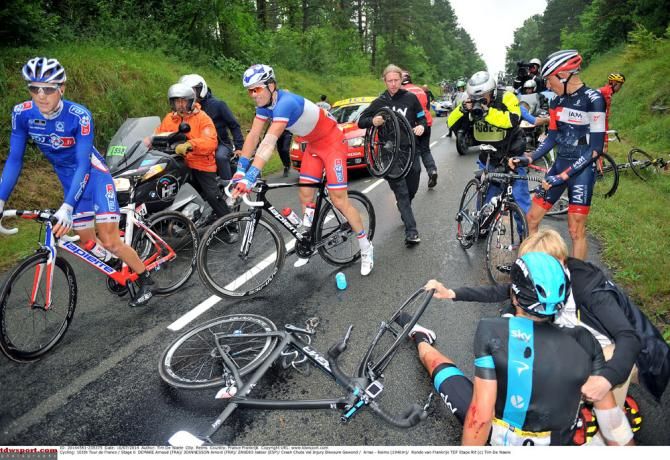 Another Sky rider is out of the Tour. This time it's Xabier Zandio