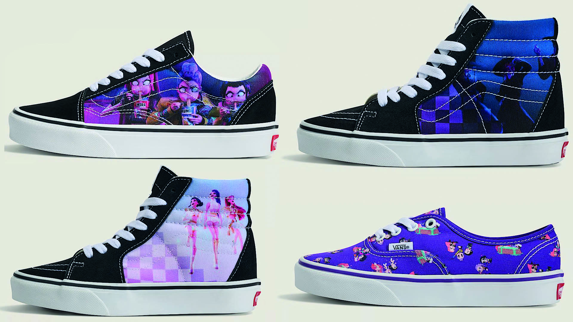 Vans x KPop Demon Hunters designs.