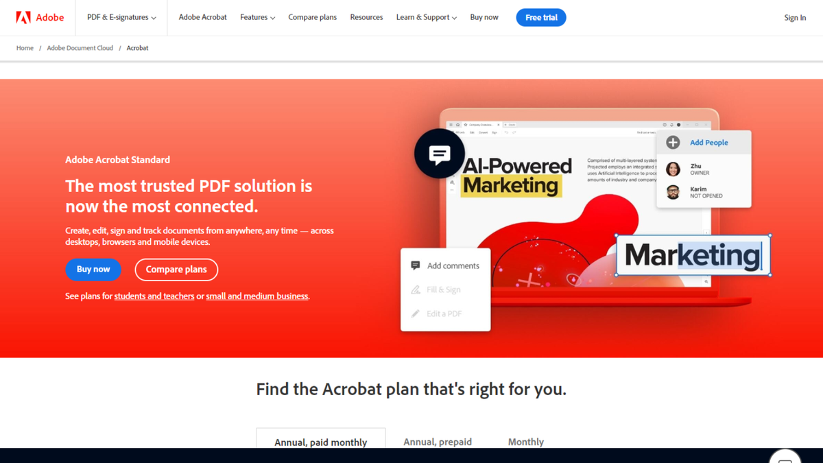 Adobe Acrobat Standard (2024) review TechRadar