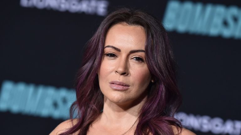 Alyssa Milano was riding in her uncle's car on a Los Angeles highway when the crash occurred
