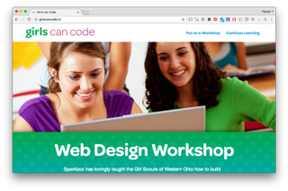 Sparkbox has taught the Girl Scouts of Western Ohio how to build websites for several years—now they want you to be able to do the same