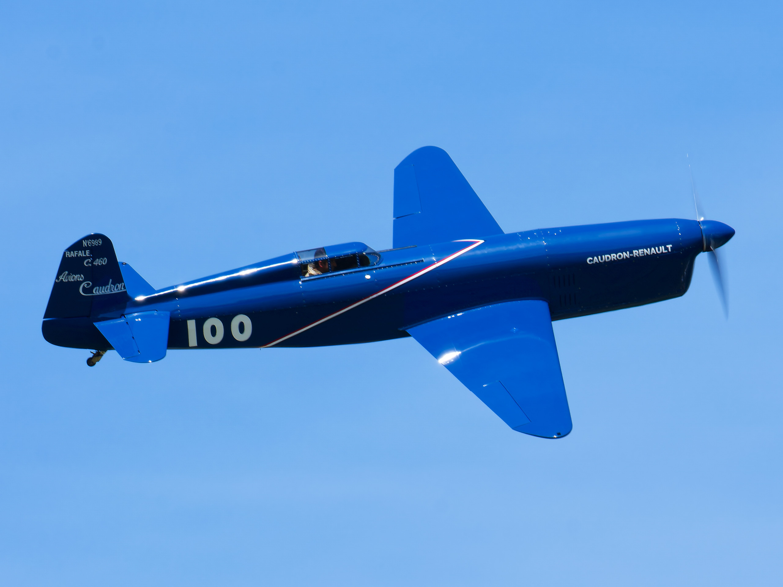 The Renault Caudron Rafale C.460 in flight