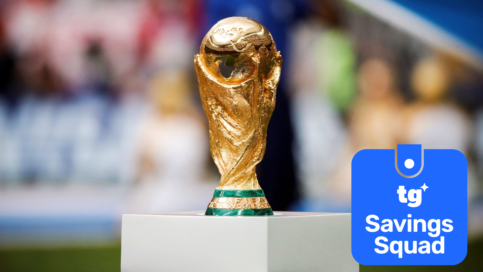 world cup 2026 with a savings squad logo