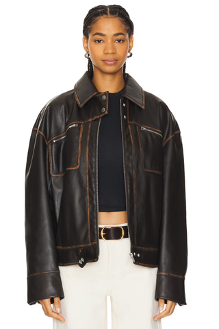 Lovers and Friends Brinley Faux Leather Jacket 